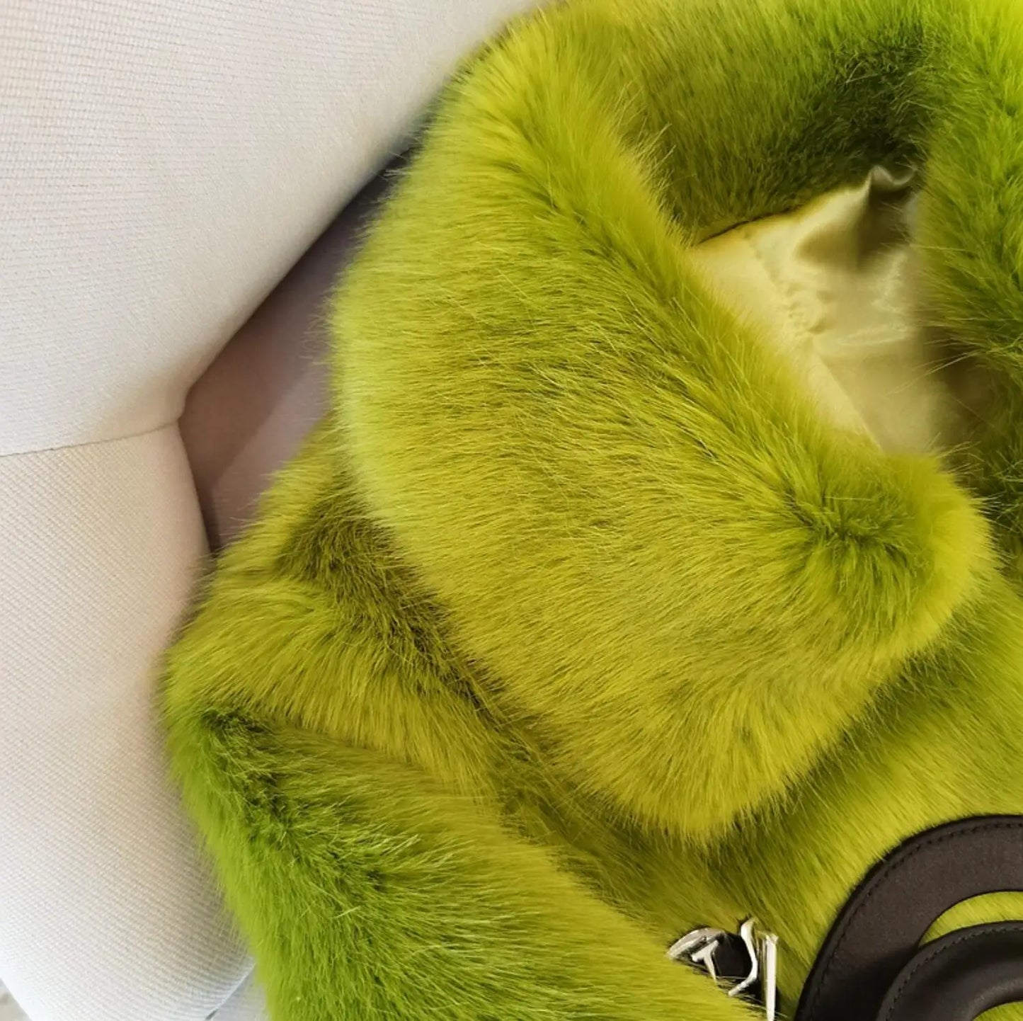 Feeling Grinchy Soft Faux Fur Coat