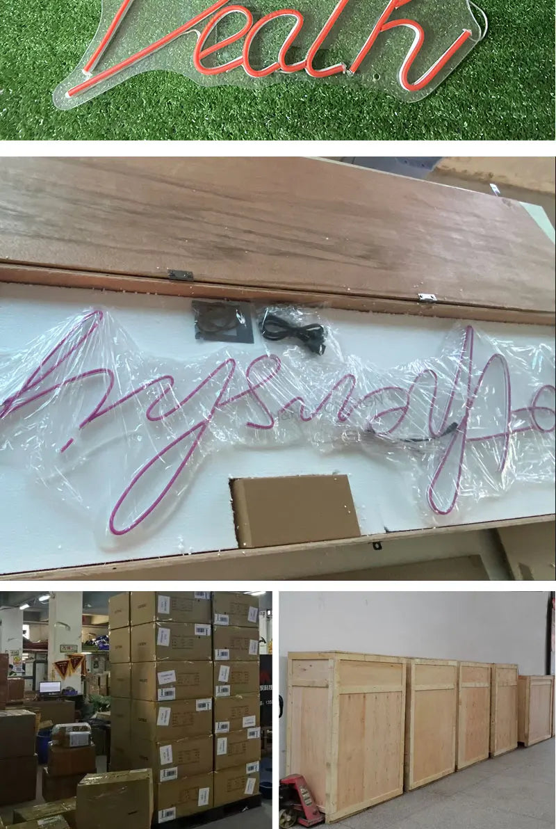 Angel and Demon in Love Heart Neon Sign
