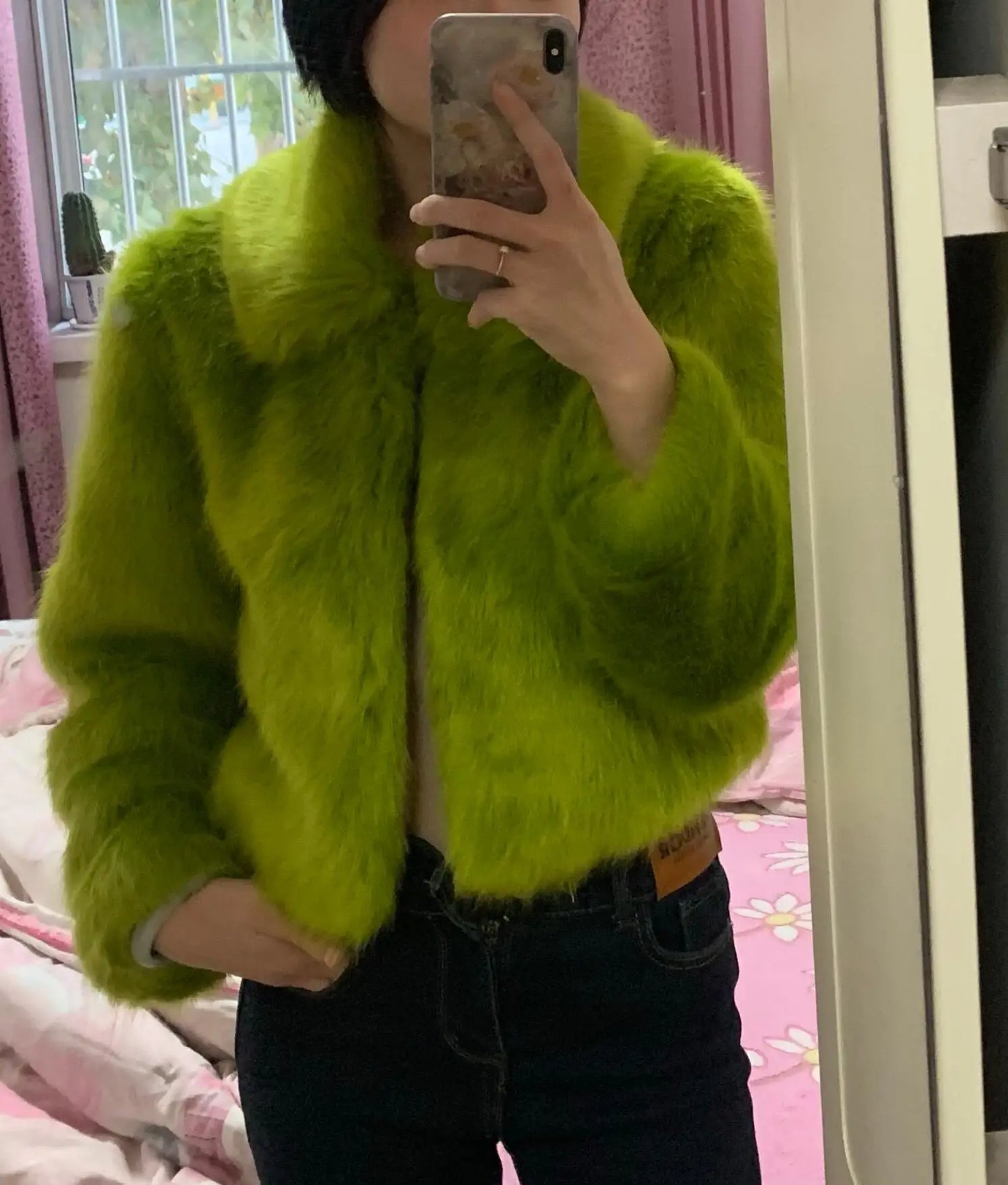 Feeling Grinchy Soft Faux Fur Coat