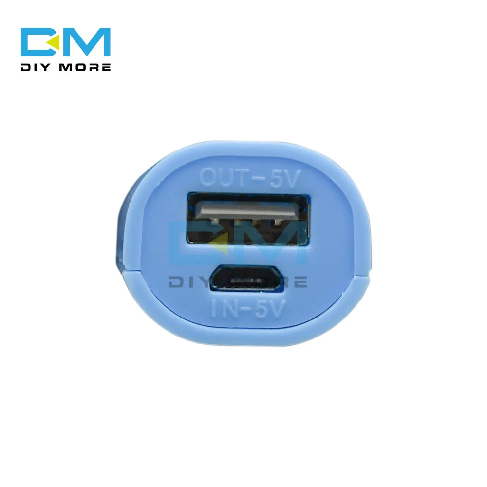 USB Mobile Power Bank Battery Charger Case DIY Box for cell phone for 18650 batteries Candy Color DC 5V