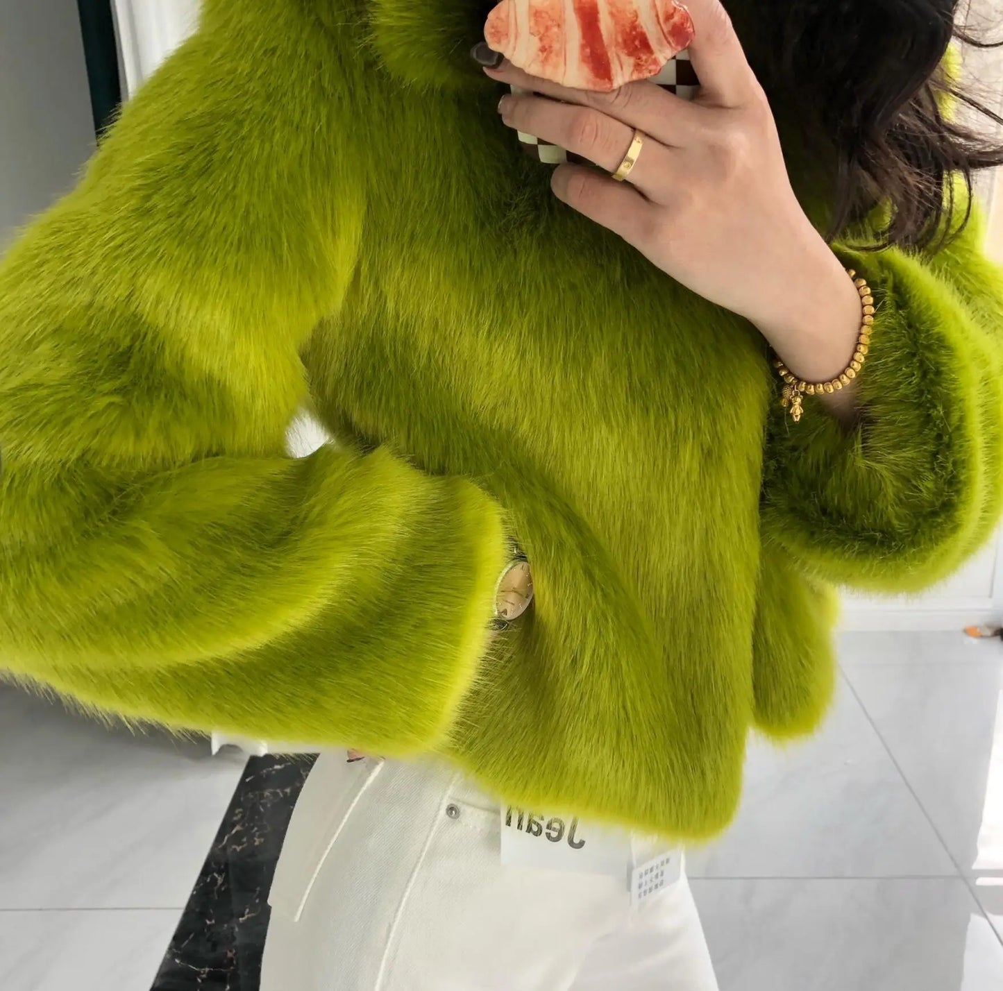 Feeling Grinchy Soft Faux Fur Coat