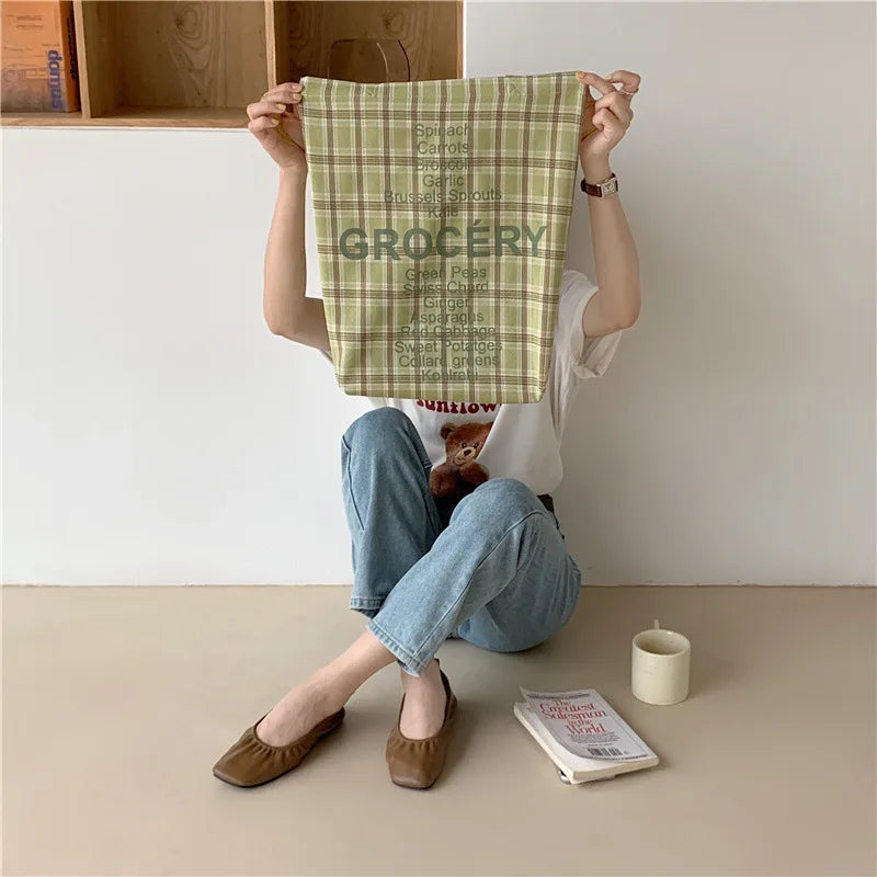 Rose Pink Women Canvas Shoulder Bag Eco Reusable Ladies Daily Shopping Bags Thin Cloth Female Girls Summer Beach Tote Handbags