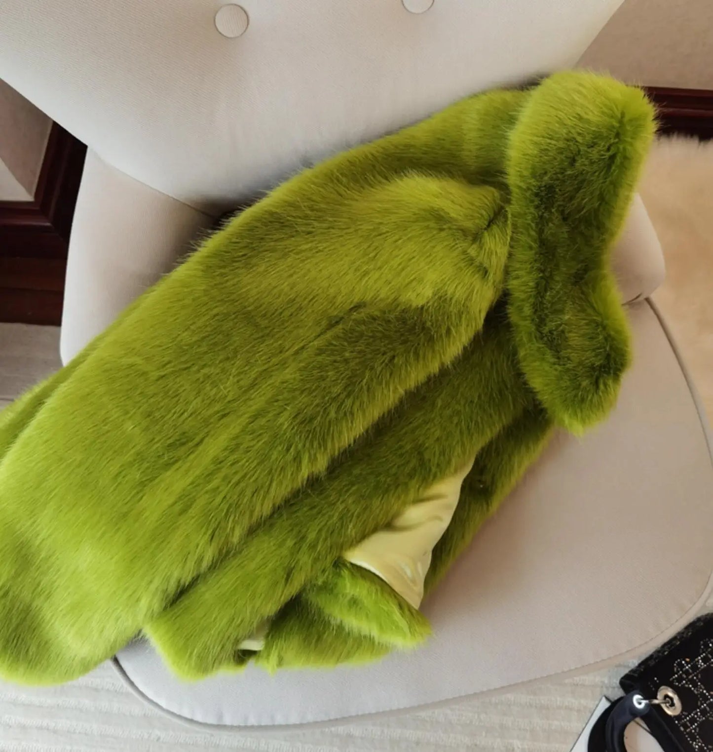 Feeling Grinchy Soft Faux Fur Coat