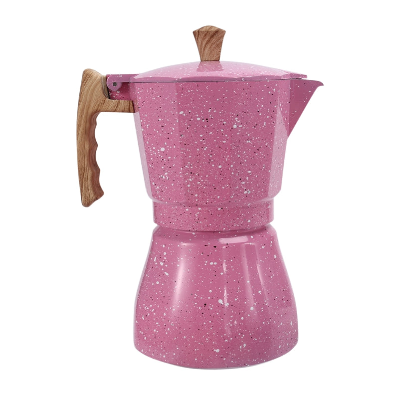 Latte Mocha Coffee Maker Italian Moka Espresso Cafeteira Percolator Pot Stovetop Coffee Maker 300Ml Pink