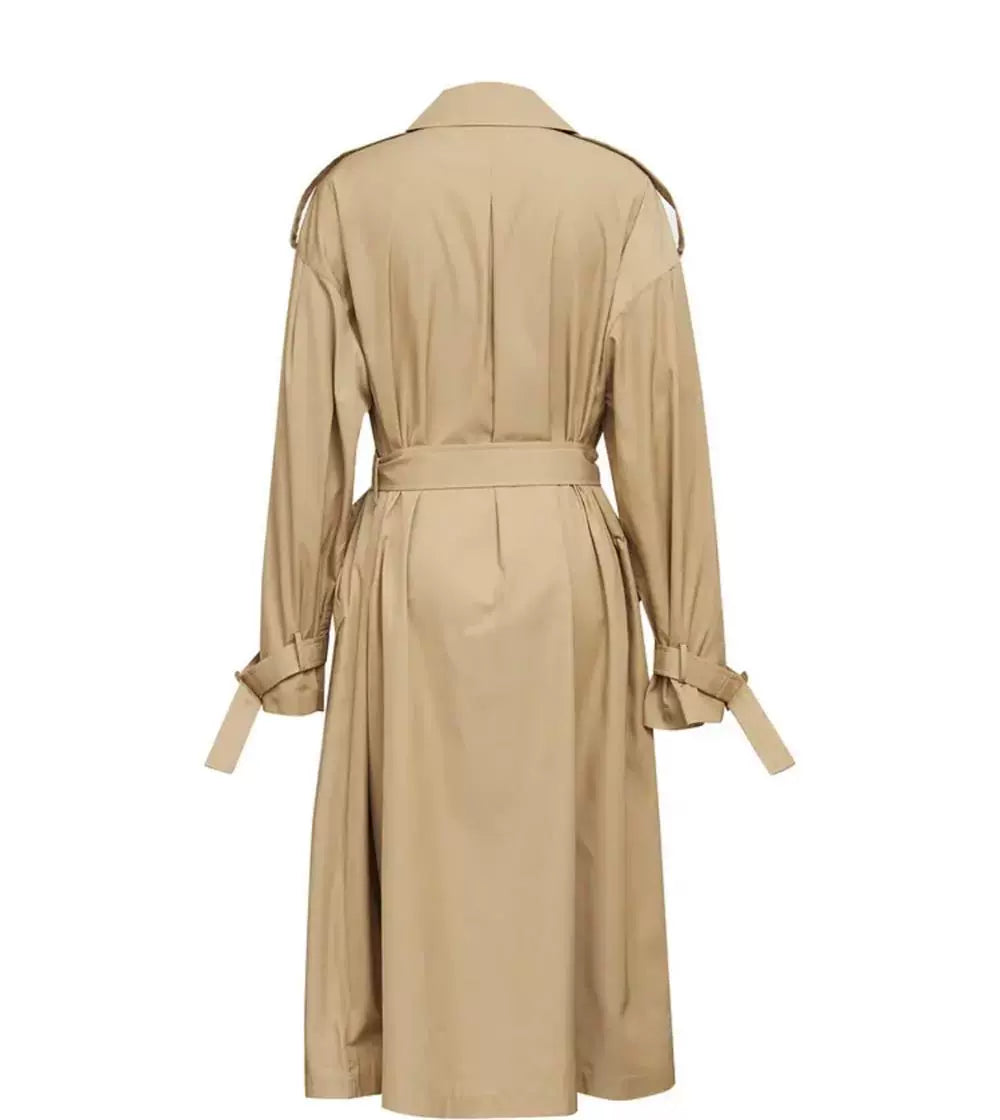Loose Double Breasted Long Trench Coat Women