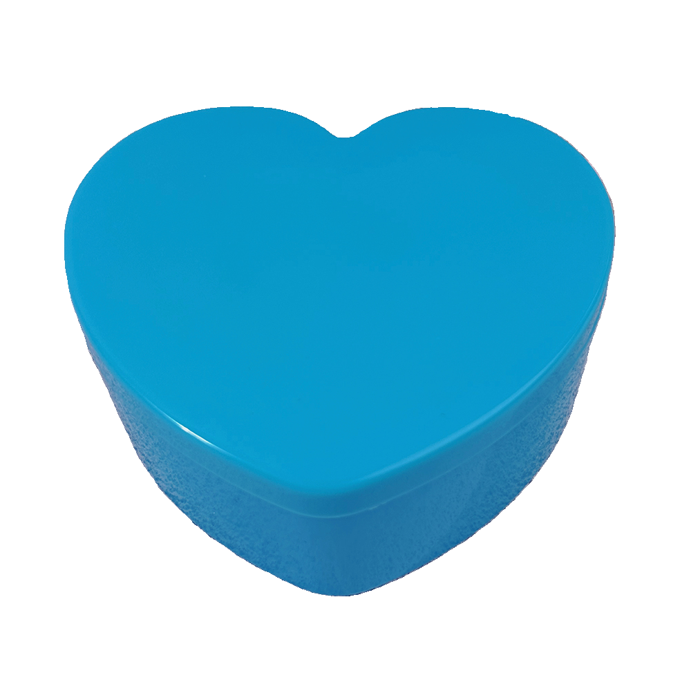 Clamshell Heart Student Small Items Barrettes Storage Box