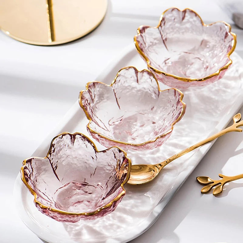 Sakura Pink Flower Sauce Dishes - 2 piece set