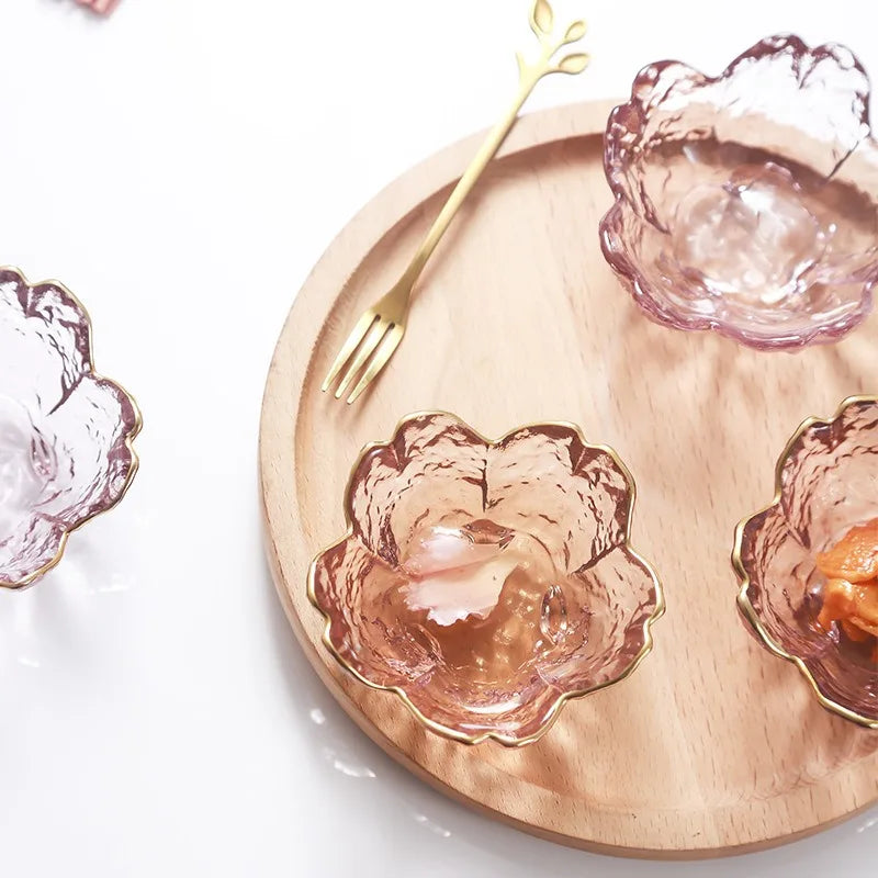 Sakura Pink Flower Sauce Dishes - 2 piece set