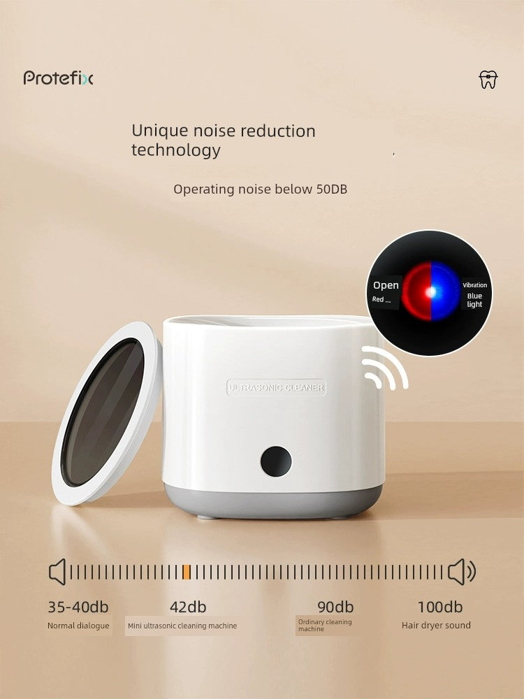 Ultrasonic Tooth Socket Cleaning Device Portable Orthodontic Retainer Dentures Glasses Invisible Tooth Socket Washing Machine Automatic Home Use