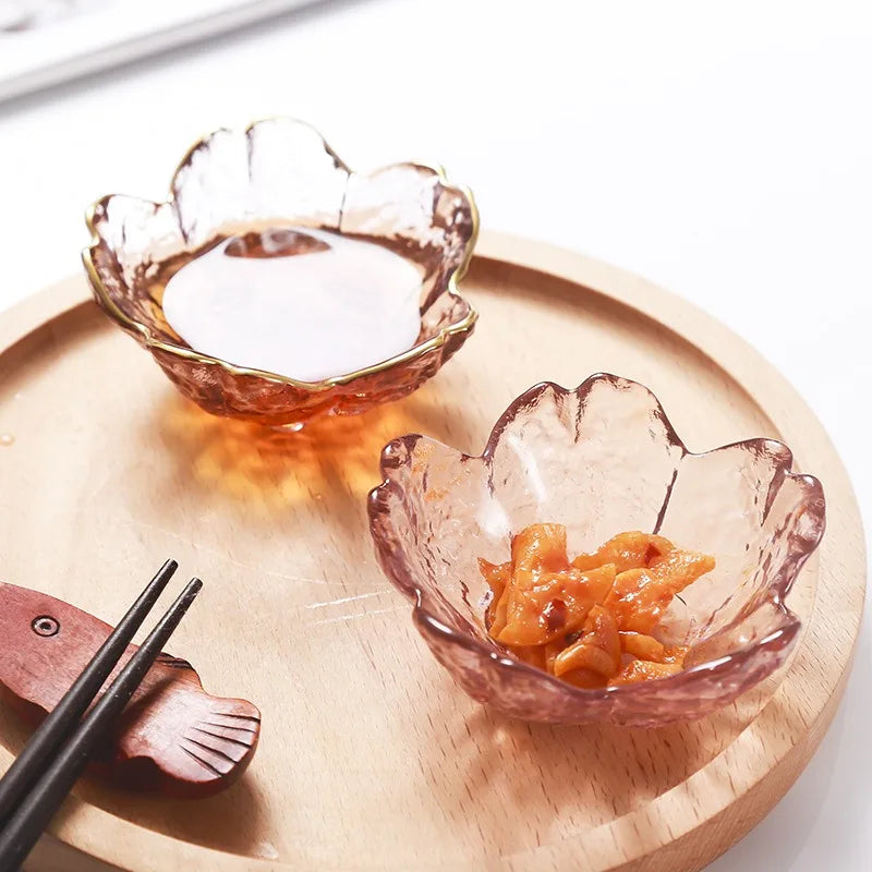 Sakura Pink Flower Sauce Dishes - 2 piece set