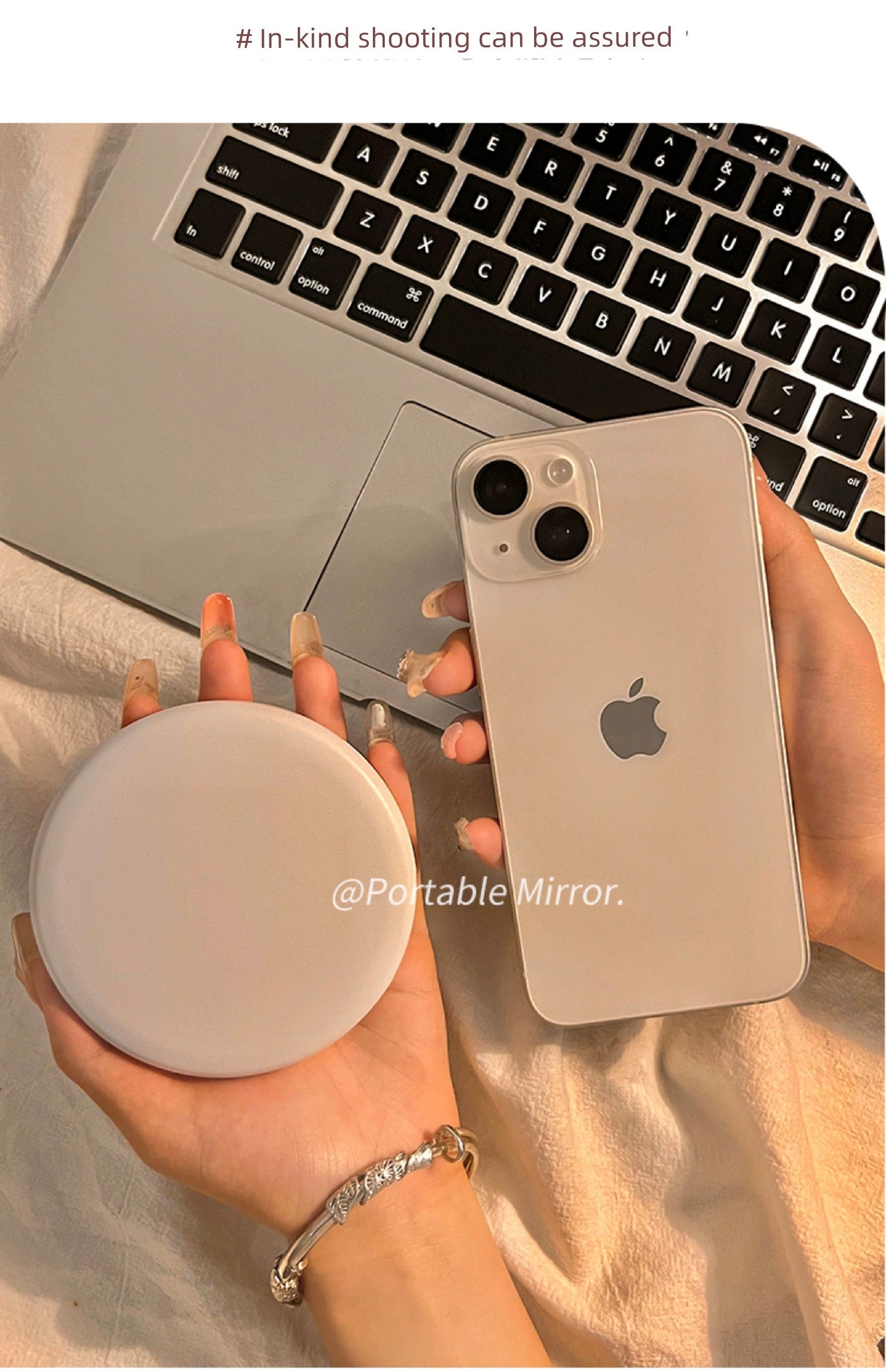Portable Small Light-Emitting Cosmetic Mirror for Students