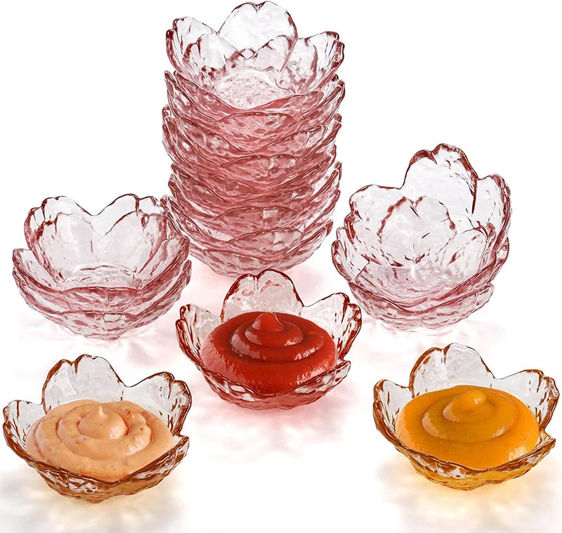 Sakura Pink Flower Sauce Dishes - 2 piece set