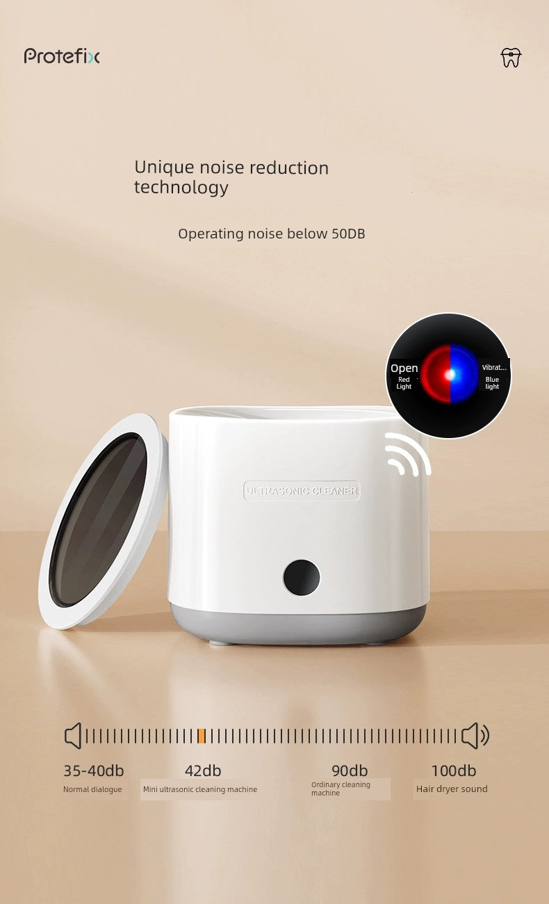 Ultrasonic Tooth Socket Cleaning Device Portable Orthodontic Retainer Dentures Glasses Invisible Tooth Socket Washing Machine Automatic Home Use