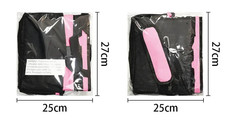 Pink Tool Bag with Pockets Cleaning Toolbag Storage Waterproof Wear-Resistant Large Capacity Oxford Cloth Tools Organizer