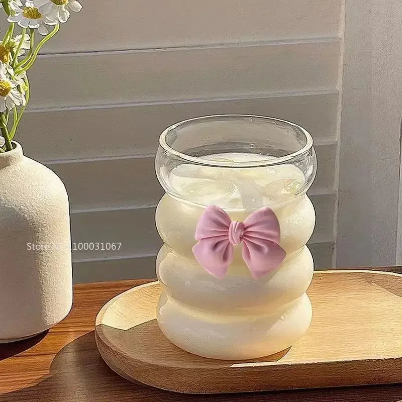 Bow Knot Kawaii Princess Glass Mug