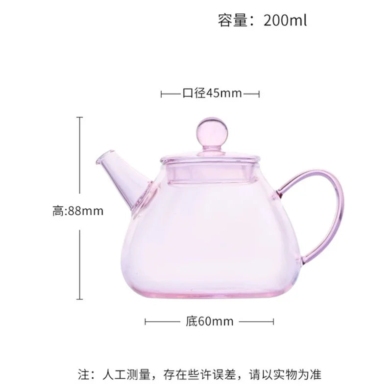 Pink Heat Resistant Tea Kettle