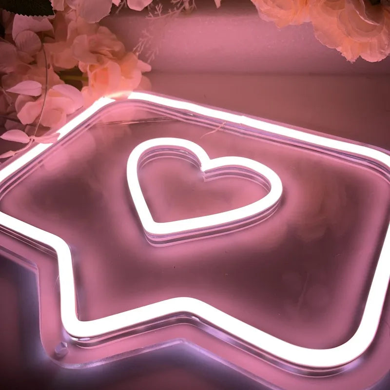 Love Neon Lights For Wall Art Sign LED Neon Strip Lights Wedding Decoration Garden Home Bedroom Party Wall Decor Neon Lamps