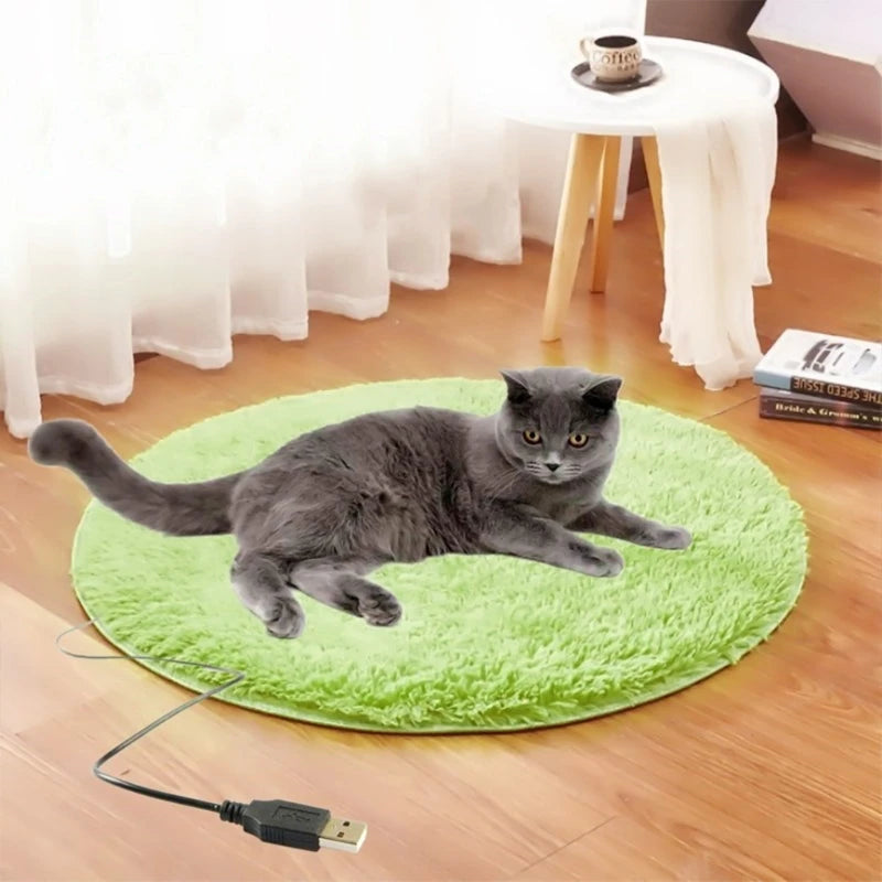 Pet Electric Blanket Plush Pad Blanket for Electric Heated Pad Antiscratch Dog Heating Mat Sleeping Bed For Efficien