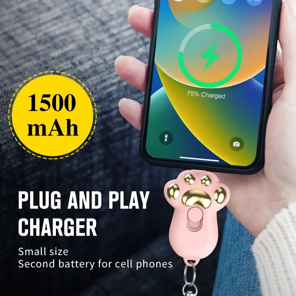 Portable Pocket Charger 2000mAh Power Banks Portable Charger Key Chain Emergency Power Bank for iPhone or Android