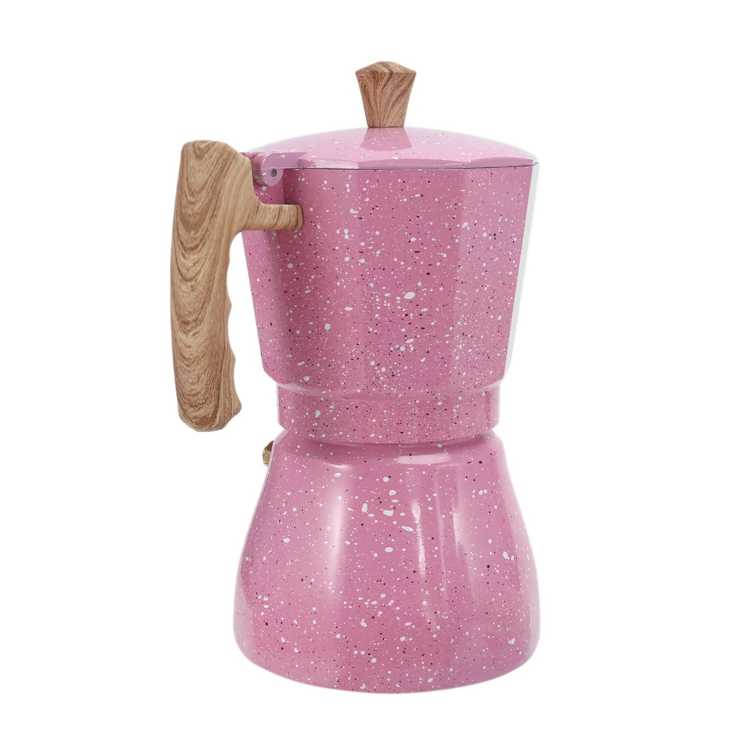 Latte Mocha Coffee Maker Italian Moka Espresso Cafeteira Percolator Pot Stovetop Coffee Maker 300Ml Pink