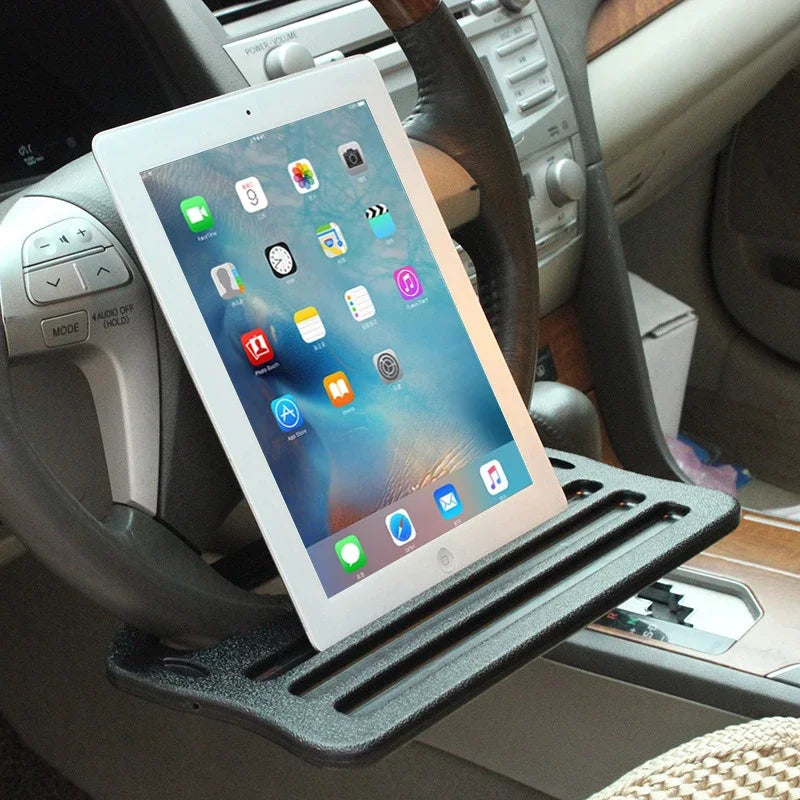 Car Desk Mount Stand Eat Work Car Steering Wheel Dining Table BracketDrink Food Coffee PortableTray Board