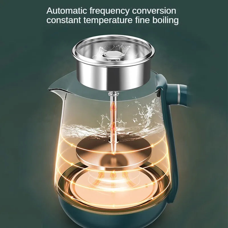 Electric Kettle 1L Black Tea Kettle with Steam Spray Function Health Tea Pot with Stainless Steel and 304 220V