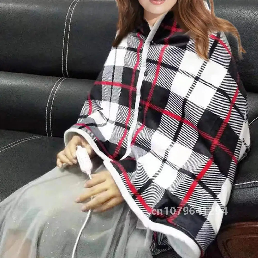 Electric Blanket Wearable 3 Heat Settings Soft Warm Shawl USB Electric Mat For Bed Home Office Body Warmer Heated Blanket