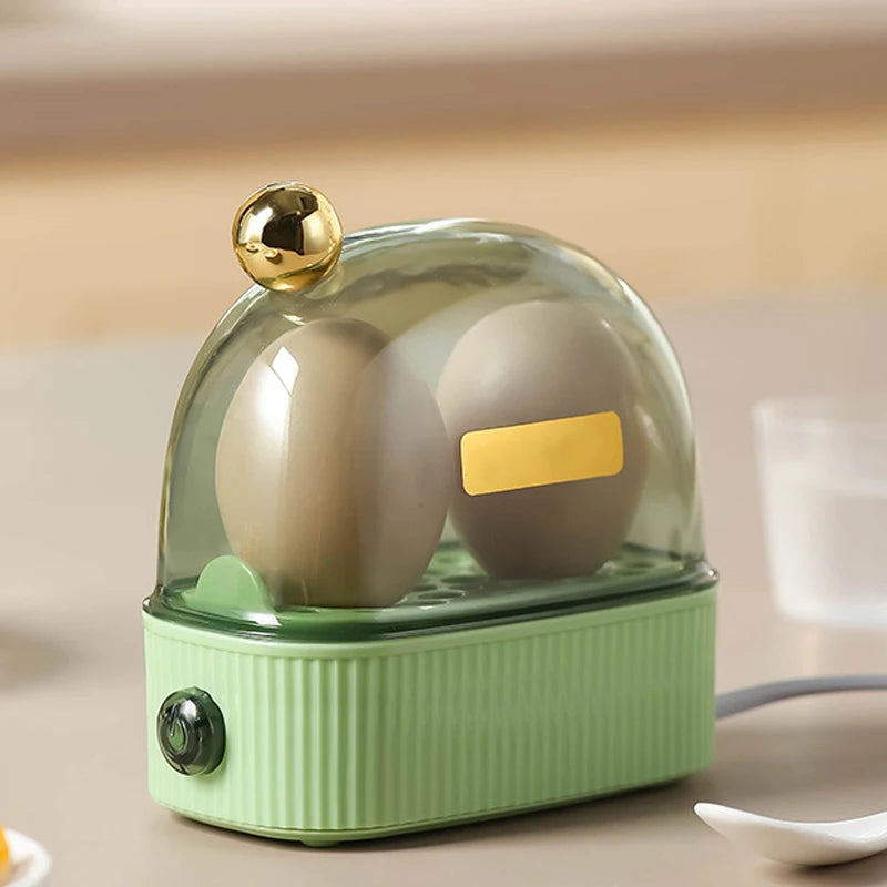 DMWD 120W 220V Electric Egg Boiler Poacher Automatic Power Off Mini Breakfast Machine Egg Cookers 2 Eggs Portable Food Steamer