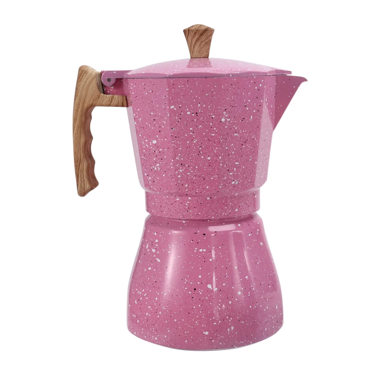 Latte Mocha Coffee Maker Italian Moka Espresso Cafeteira Percolator Pot Stovetop Coffee Maker 300Ml Pink