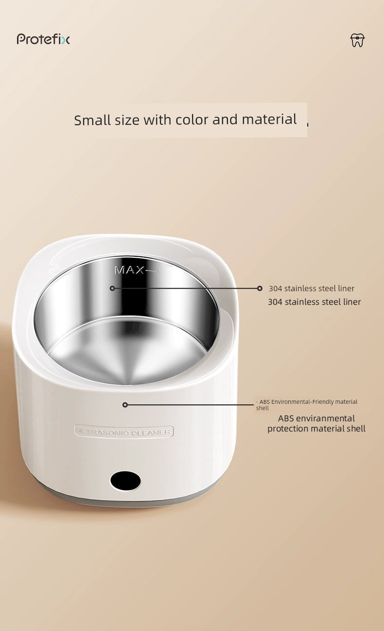 Ultrasonic Tooth Socket Cleaning Device Portable Orthodontic Retainer Dentures Glasses Invisible Tooth Socket Washing Machine Automatic Home Use