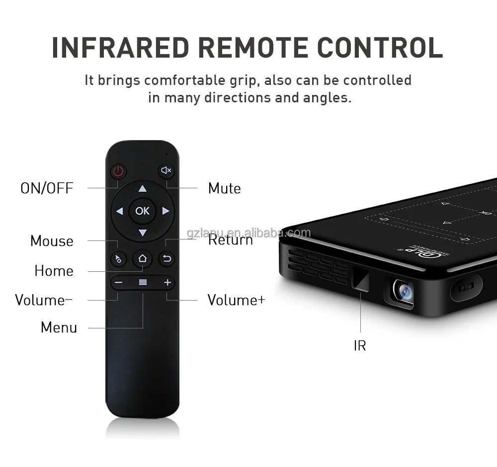 P09II 1+8G 4K Projector Mini Wifi Android 2.4G/5G Full HD 1080P LED Video Cinema Home beamer P09 II DLP Mini projector