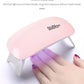 6W Mini Nail Lamp UV LED Gel Polish Cured Pink White Nail Dryer Machine Portable USB Cable Home Nails Dry Tool for Gel Varnish