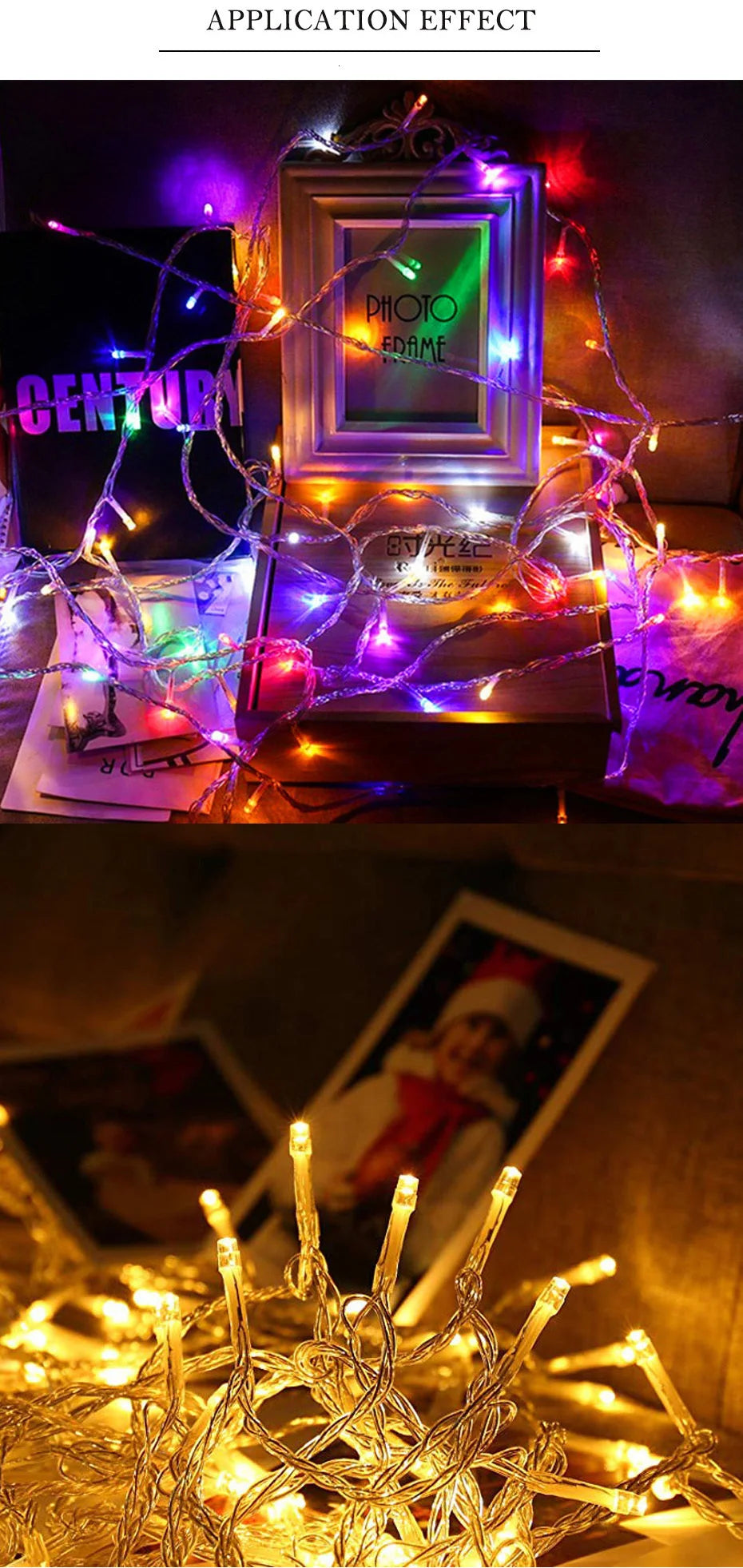 Christmas Light Garland 8 Modes