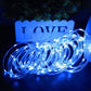 Led Solar Holiday Waterproof Decoration Rope String Light 10/12/22M 8 Modes