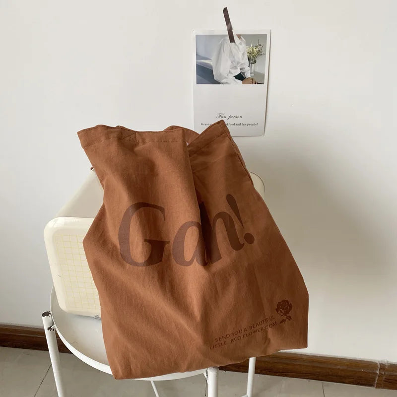 Rose Pink Women Canvas Shoulder Bag Eco Reusable Ladies Daily Shopping Bags Thin Cloth Female Girls Summer Beach Tote Handbags