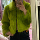Feeling Grinchy Soft Faux Fur Coat
