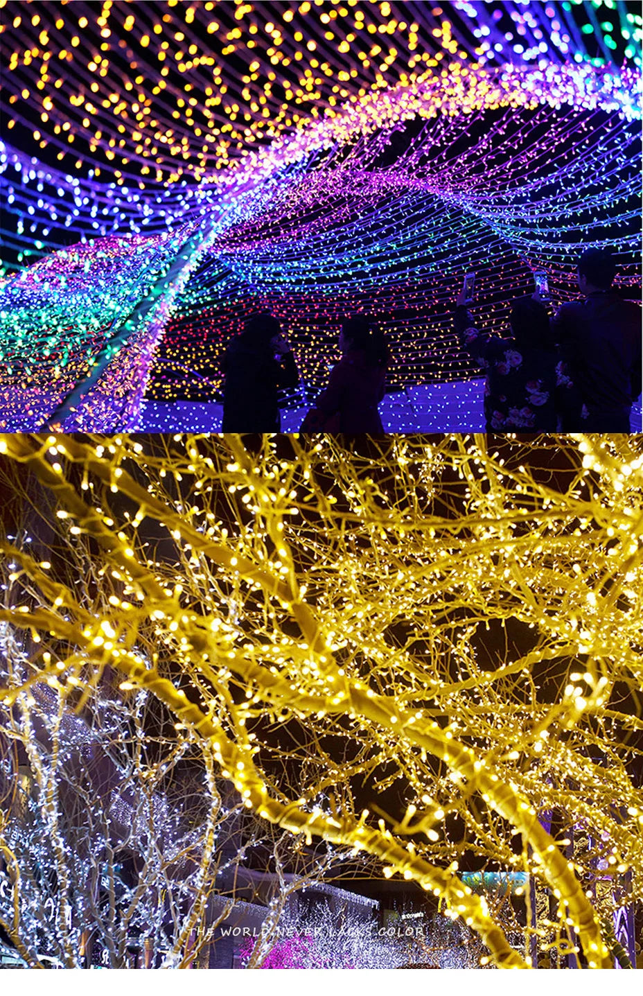 Christmas Light Garland 8 Modes