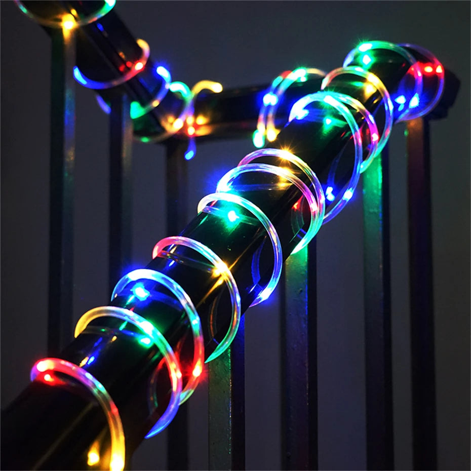 Outdoor Led Festoon Fairy Tube Rope String Lights Street Garland For Garden Yard New Year 2023 Christmas Decoration 5m 10m 15m