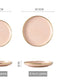 Pink Black Gold Inlay  Ceramic Dinner Plate Tableware Porcelain Bulk Serving Dishes Home Wedding Decorative Dinnerware