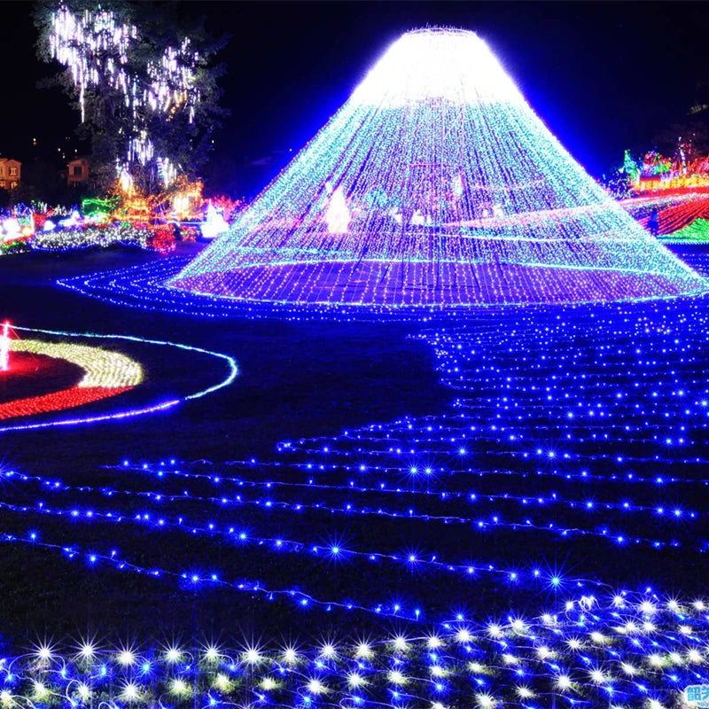 Outdoor christmas led string lights 100M 50M 30M 20M 10M 2M decorative fairy light holiday lights lighting tree garland decor