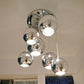 Wonderland LED Chandelier Ball Light Pendant Lamp Glass Ball Light Luster Modern Copper Sliver Shade Mirror Christmas