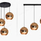 Wonderland LED Chandelier Ball Light Pendant Lamp Glass Ball Light Luster Modern Copper Sliver Shade Mirror Christmas
