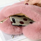 Heart Shape Faux Fur Crossbody Purse