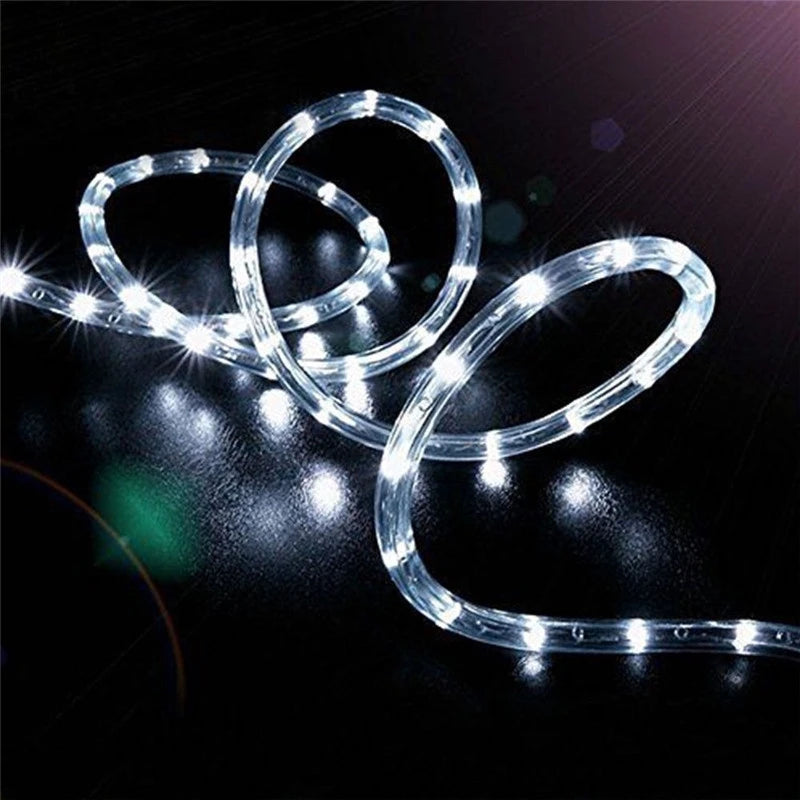 Outdoor Led Festoon Fairy Tube Rope String Lights Street Garland For Garden Yard New Year 2023 Christmas Decoration 5m 10m 15m