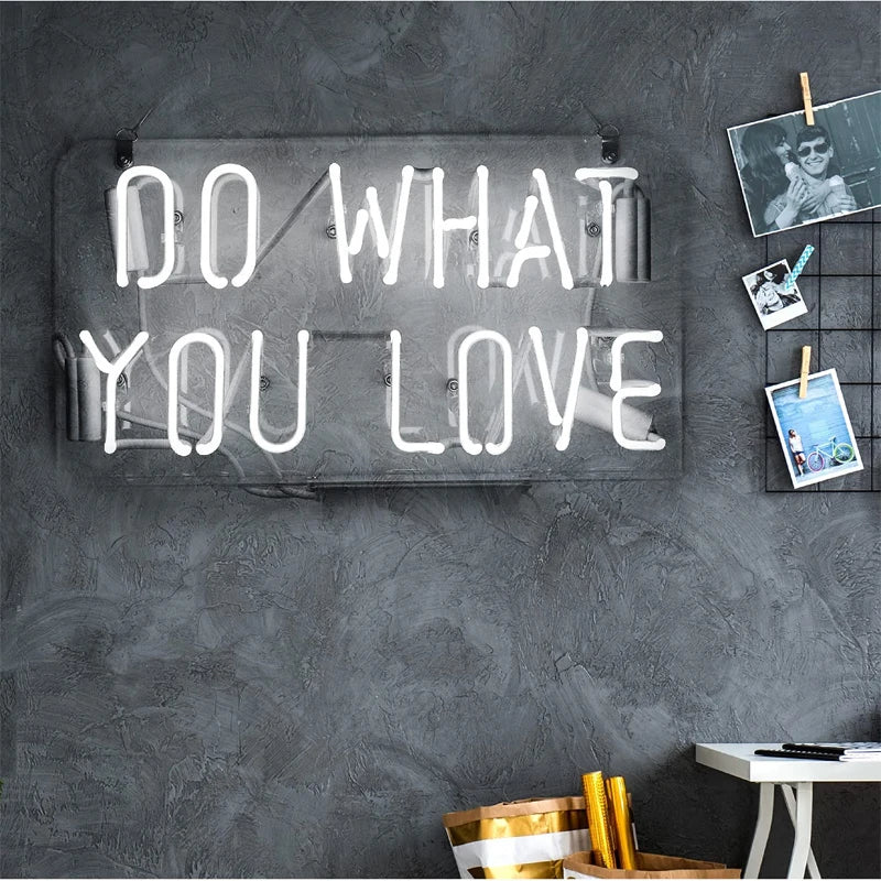 NEW Neon Night Sign Do What You Love, Led Neon Light Sign, Cool Wall Hanging Light for Wall,Bedroom DIY You Want?