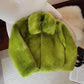 Feeling Grinchy Soft Faux Fur Coat