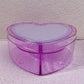 Clamshell Heart Student Small Items Barrettes Storage Box