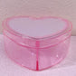 Clamshell Heart Student Small Items Barrettes Storage Box