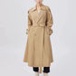 Loose Double Breasted Long Trench Coat Women