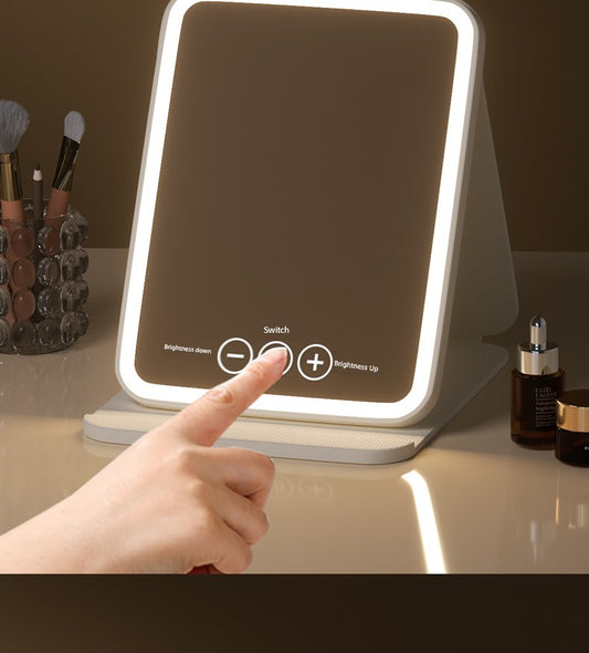 LED Standing Student Household Smart Makeup Mirror with Light